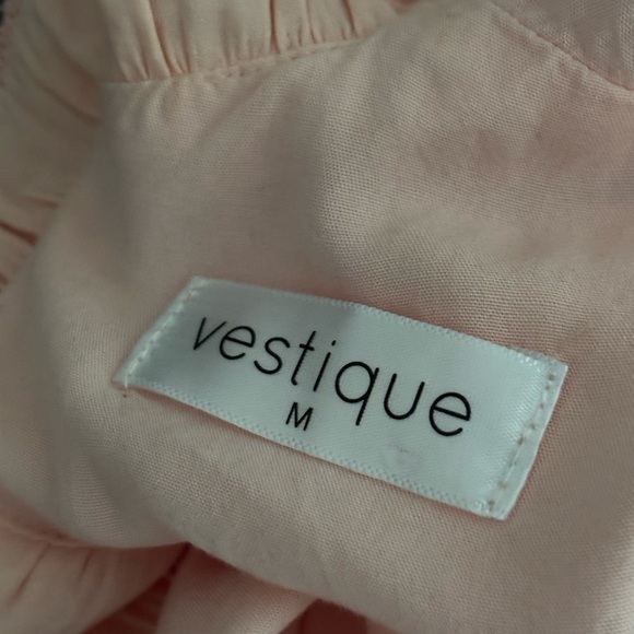 Vestique Peach Ruffles Mini Dress - Size Medium - Picture 5 of 5